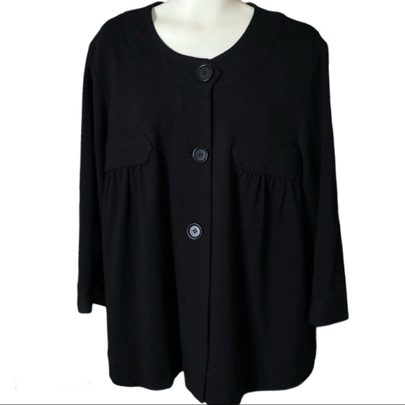 Max Studio black button up top - Size XL - Picture 1 of 4
